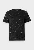 Vero Moda PAULINA DETAIL T SHIRT NOOS - Print T-shirt - black