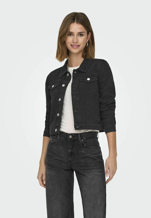 ONLY ONLRILLO - Denim jacket - black denim