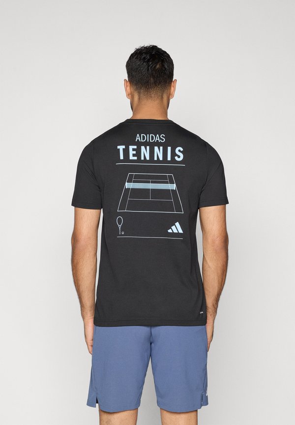 adidas Performance CATEGORY GRAPHIC - Sports T-shirt - black