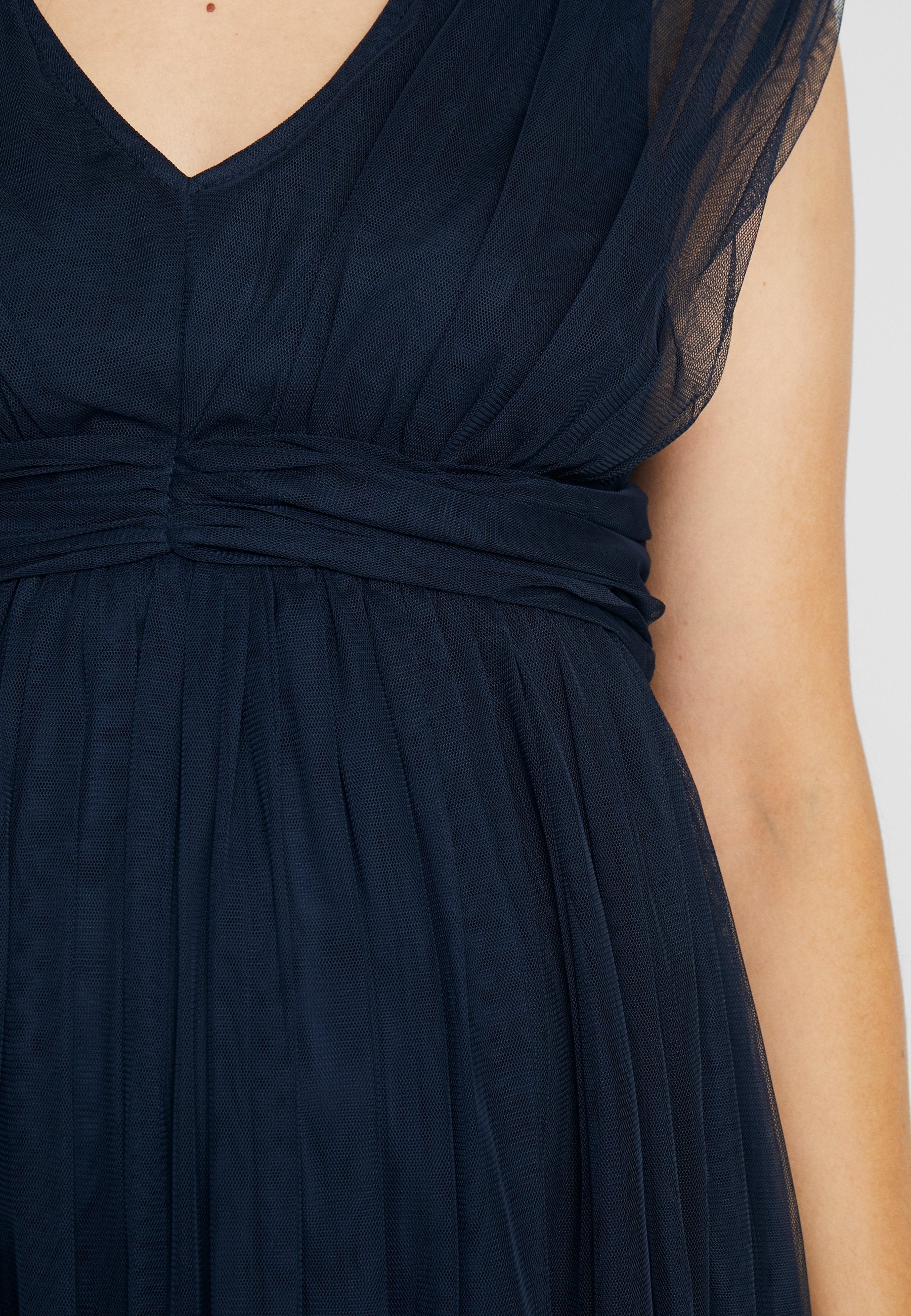 Anaya with love Maternity GATHERED V FRONT MIDI DRESS