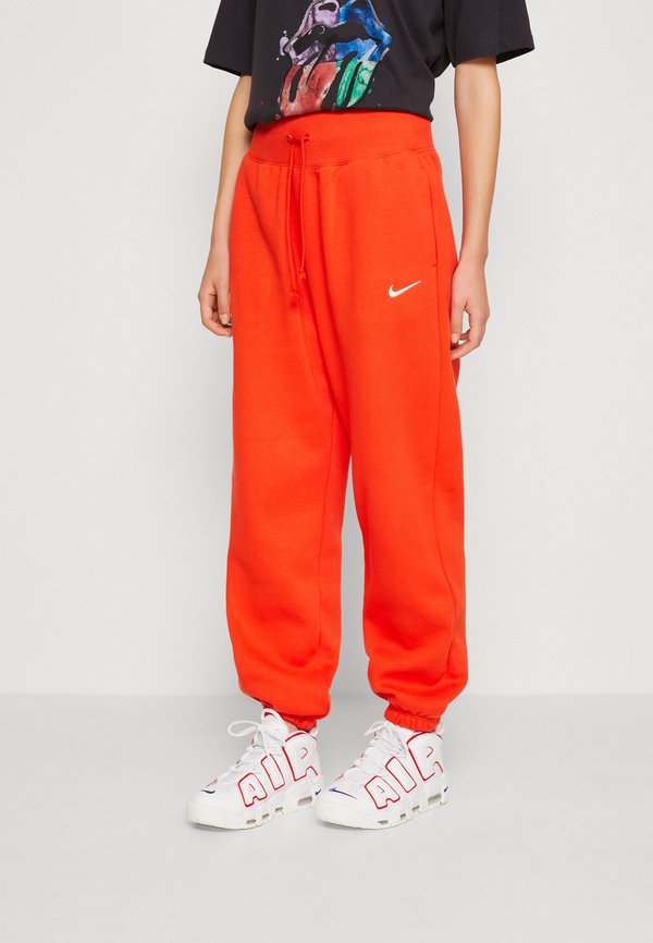 Nike Sportswear W PHNX FLC HR OS - Tracksuit bottoms - picante red/sail