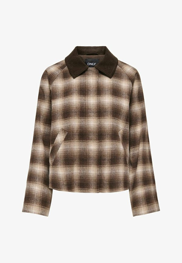 ONLY Corduroy ONLKINE Corduroy - Summer jacket - chocolate martini