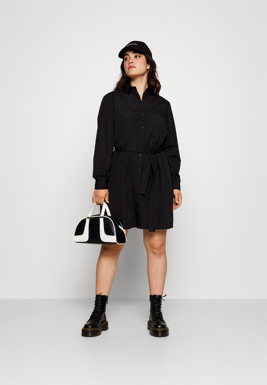 Pieces Curve PCNIKA SHIRT TIE DRESS