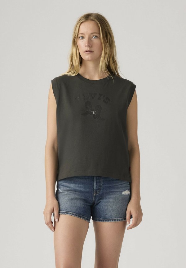 Levi's® GR BOXY TANK TANK DECO CANYON VIEW SUGAR. - Print T-shirt - tank fruit grid brig - blacks -