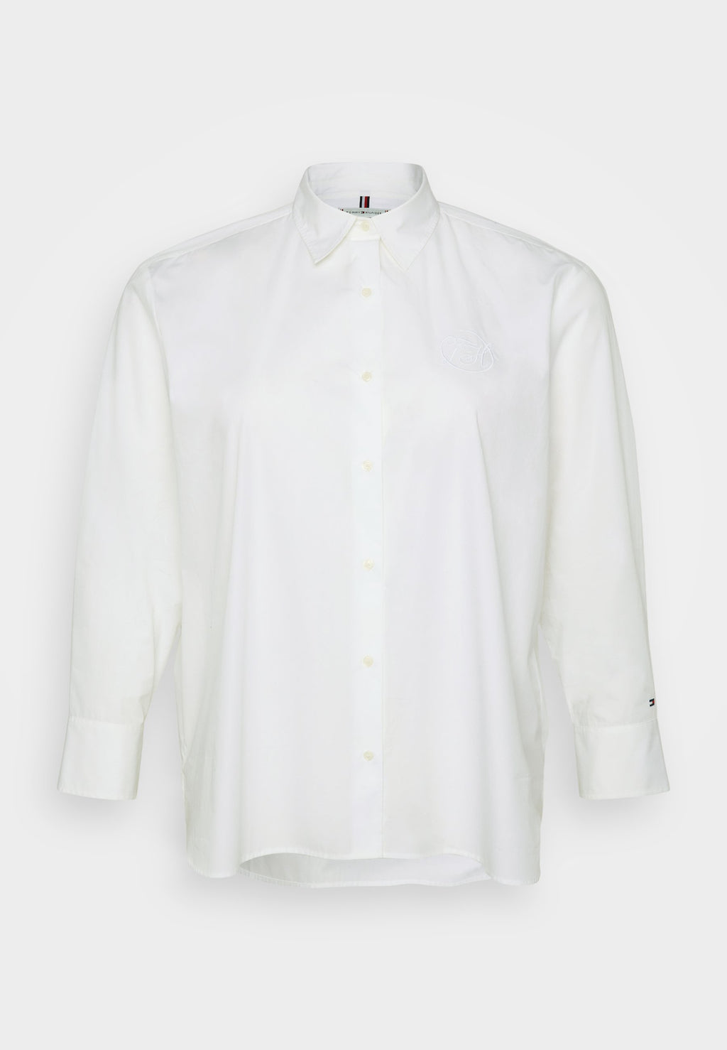 CURVE OVERSIZED FIT LOGO EMBROIDERY SHIRT Media 1