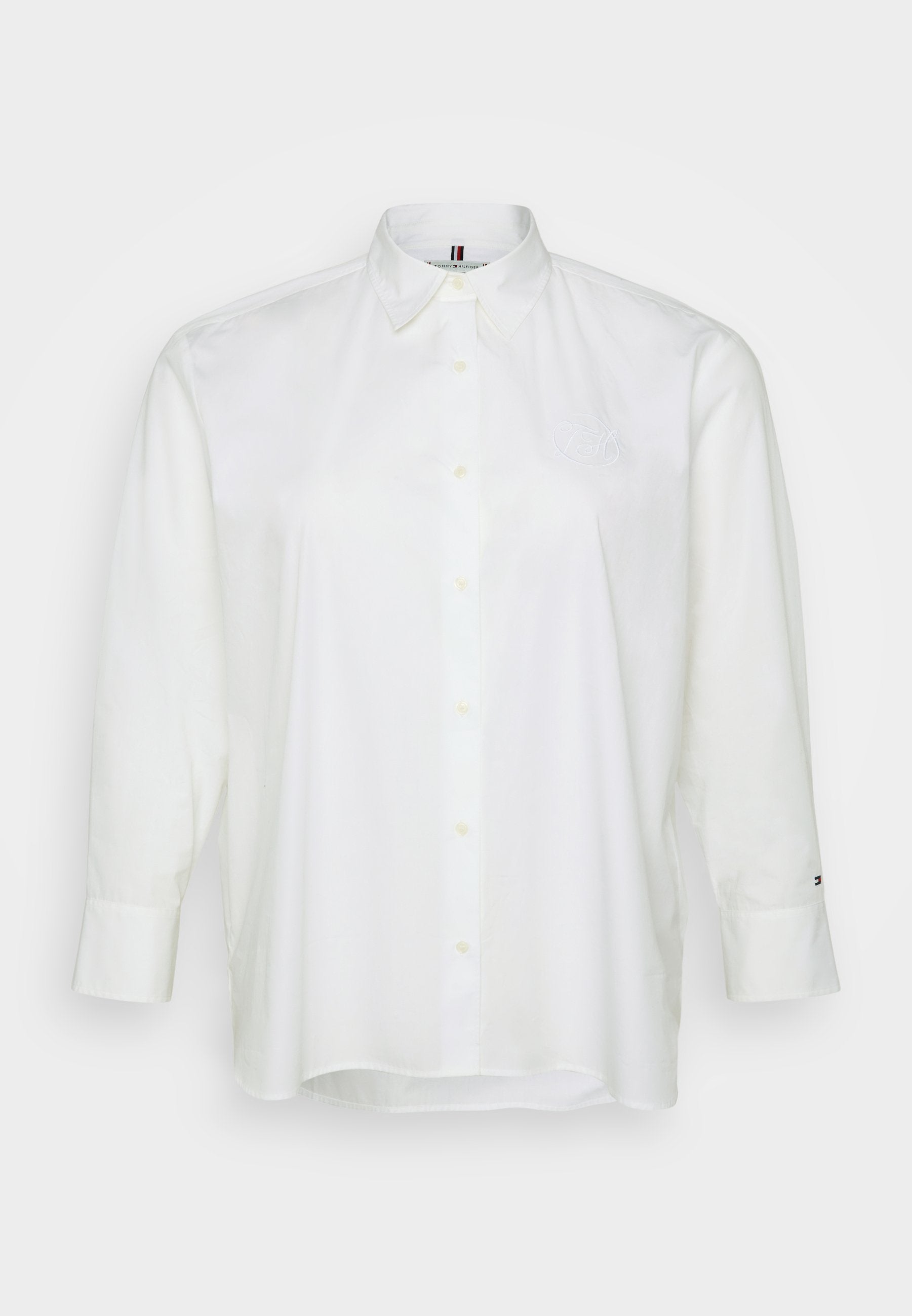 CURVE OVERSIZED FIT LOGO EMBROIDERY SHIRT Media 1