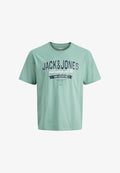 Jack & Jones Plus Size - Print T-shirt - mineral blue