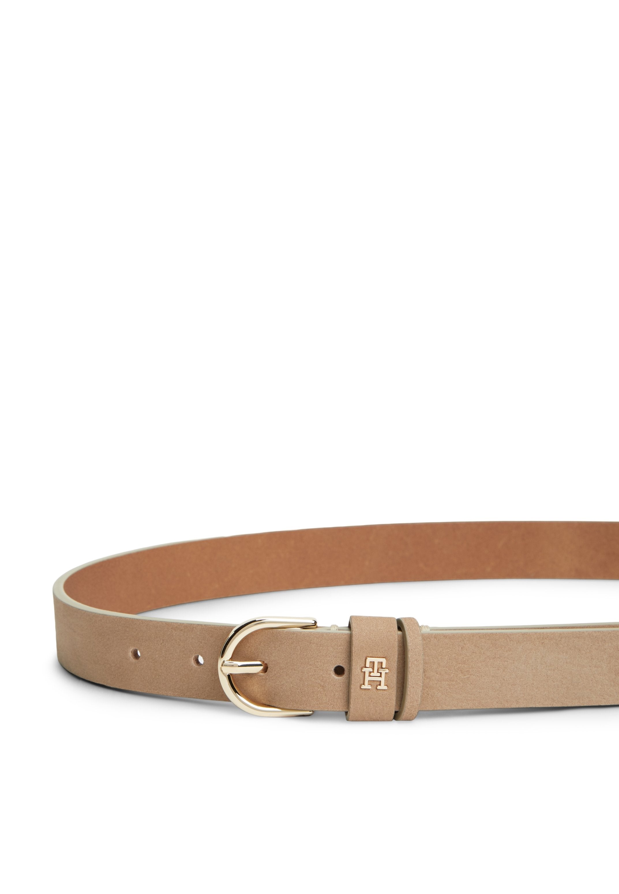 ESSENTIAL ROUNDED BUCKLE LEATHER BELT Media 2