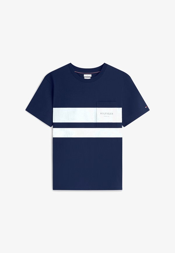 Tommy Hilfiger SAIL COLORBLOCK ATHLEISURE SAIL PACK - Print T-shirt - carbon navy