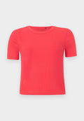 ONLY ONLVAL LIFE O NECK - Basic T-shirt - tomato puree