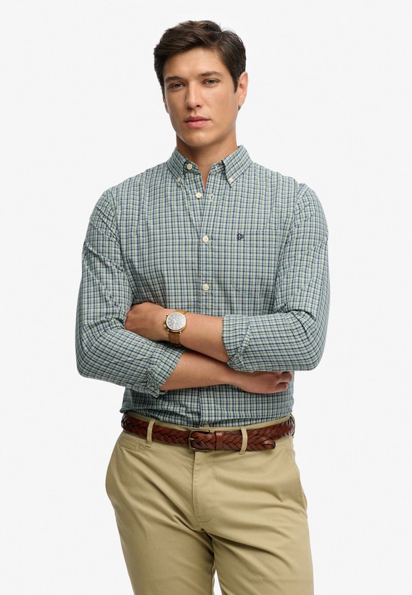 Superdry & Co SUPERDRY PREPPY POPLIN LONG SLEEVE SHIRT.. - Shirt - montauk green check