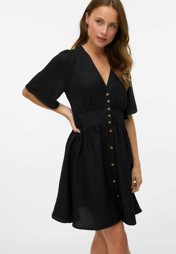 Vero Moda VMMELANEY Short - Day dress - black