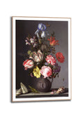Orange Wallz VASE WITH FLOWERS, SHELLS AND INSECTS
