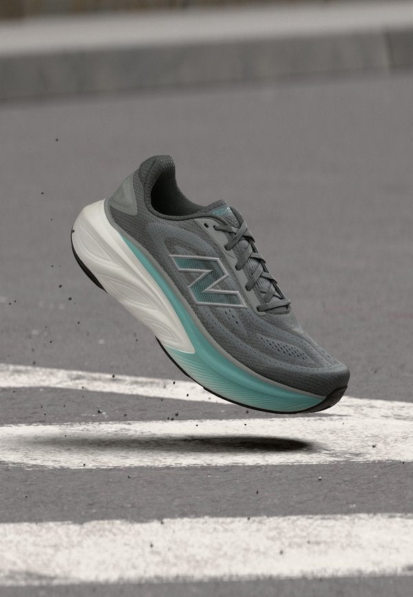 New Balance FRESH FOAM X MORE V6 - Road running shoes - slate grey/castlerock/faded teal