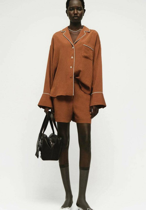Mango Button-down blouse - brown