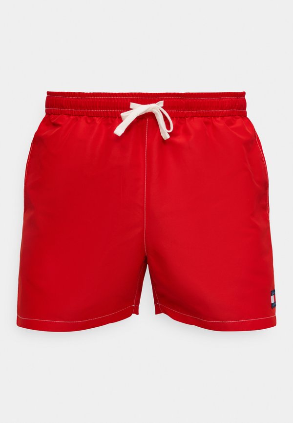 Tommy Hilfiger HERITAGE LOGO MID LENGTH  - Swimming shorts - deep crimson