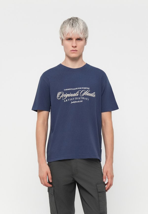 Jack & Jones T- - Print T-shirt - ocean cavern