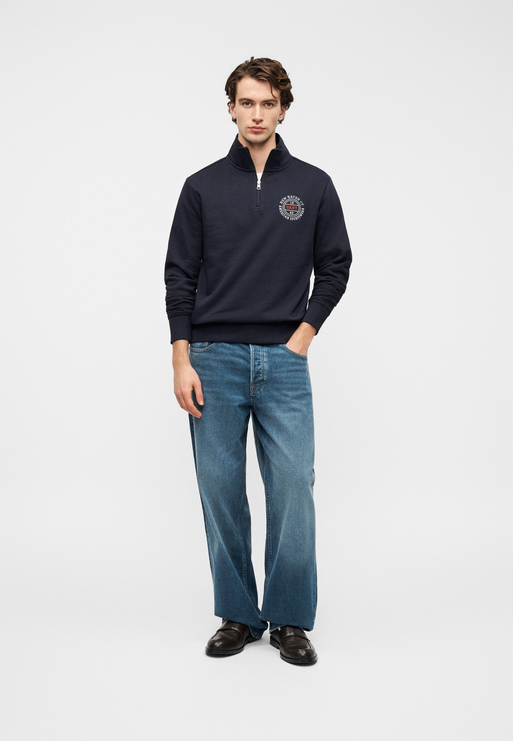 GANT GRAPHIC HALF ZIP