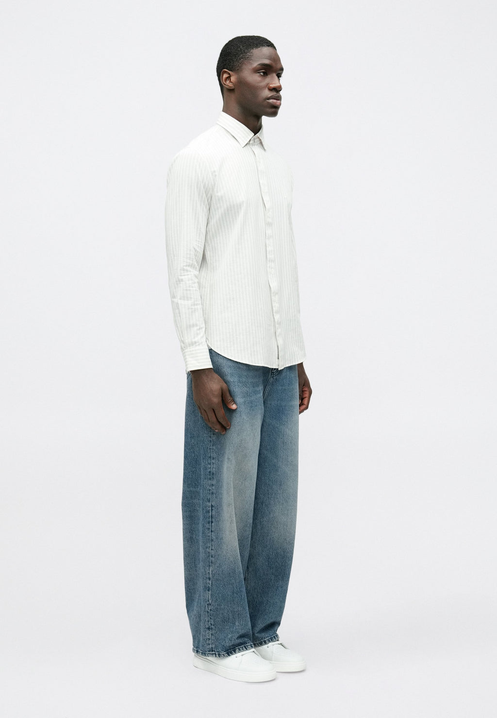 Michael Kors PERFORM STRIPE SLIM SHIRT