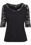 Urban Classics LADIES 3/4 CONTRAST RAGLAN TEE