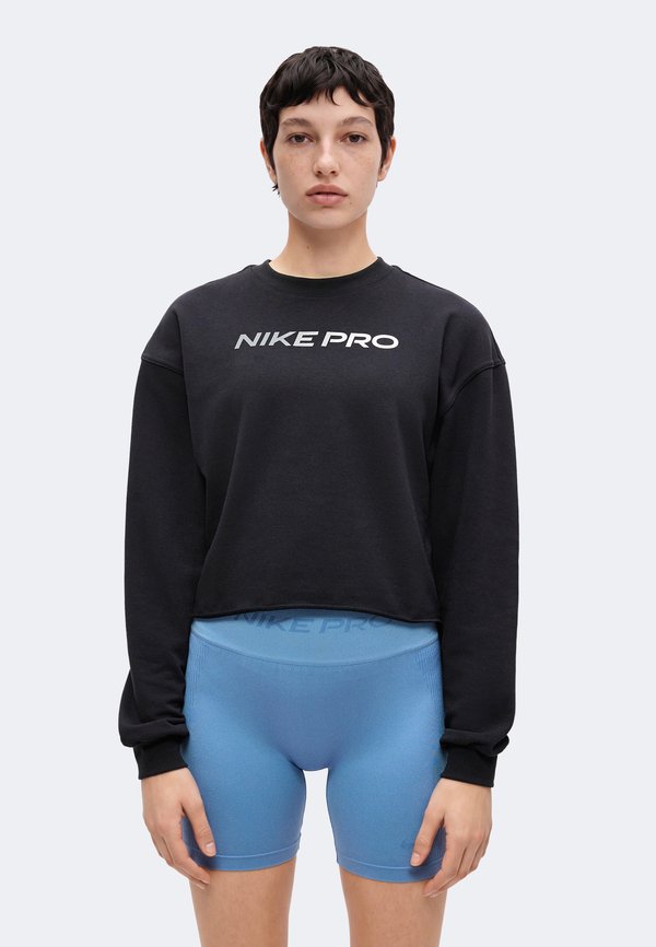 Nike Performance CREW - Sweatshirt - black/white