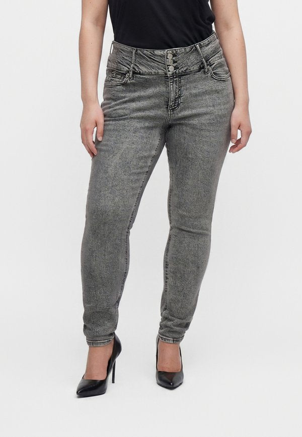 Vero Moda Curve VMCMARI  - Slim fit jeans - grey denim