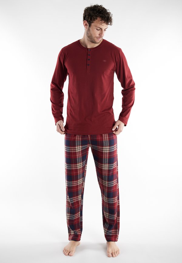TOM TAILOR SET - Pyjama set - rot mittel karo