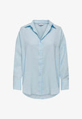 ONLY ONLZAZIMA L/S LOOSE SHIRT WVN - Button-down blouse - chambray blue