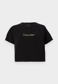 Calvin Klein Underwear BOXY CROP PRIDE TEE  - Pyjama top - black