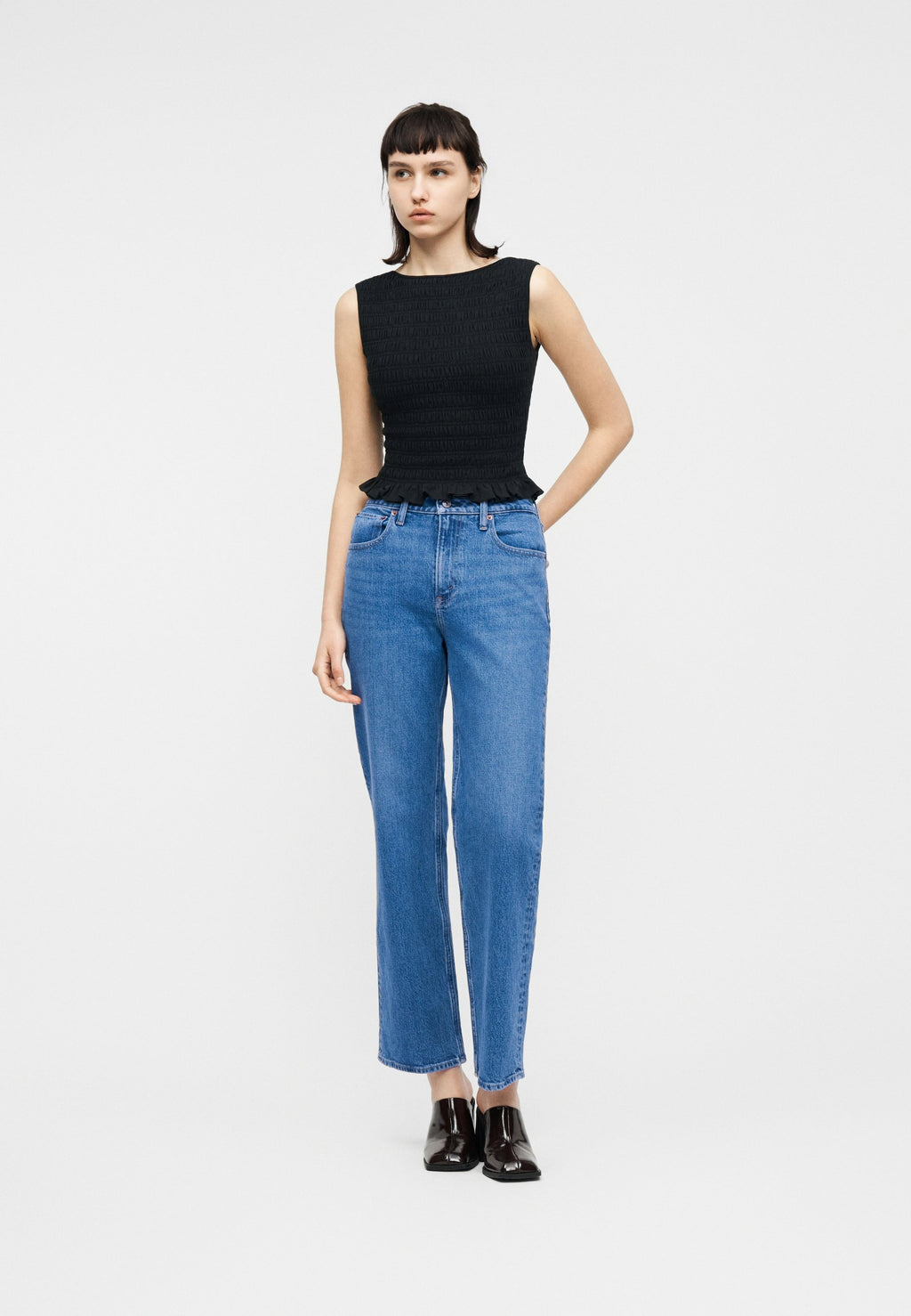 Abercrombie & Fitch NYC HEART EMBROIDERY CURVY