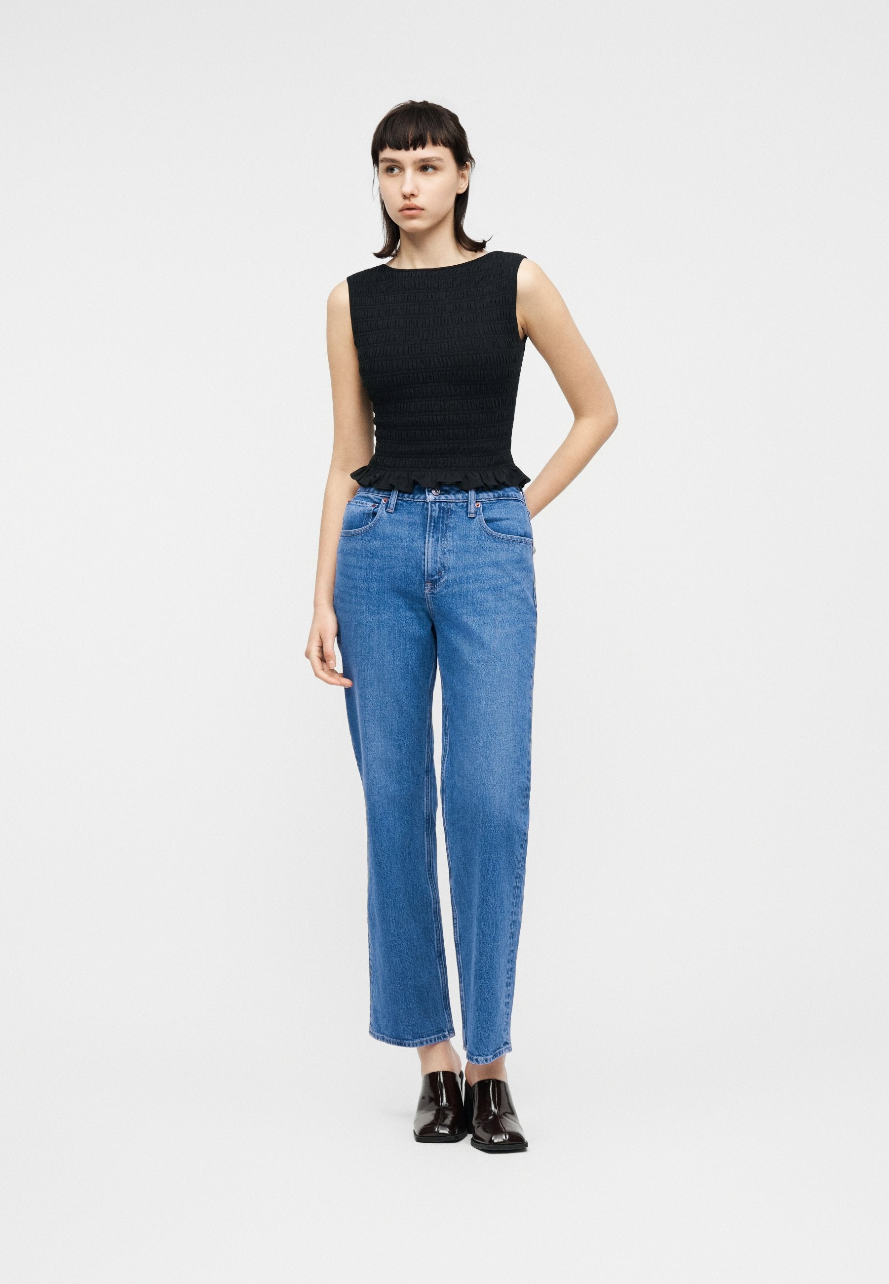 Abercrombie & Fitch NYC HEART EMBROIDERY CURVY