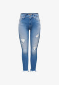 ONLY Skinny fit ONLBLUSH Mid waist Ankle length - Slim fit jeans - medium blue denim
