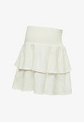 Vero Moda Mid waist Short - A-line skirt - snow white