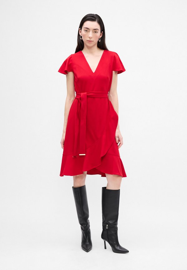 DKNY FLUTTER FAUX WRAP