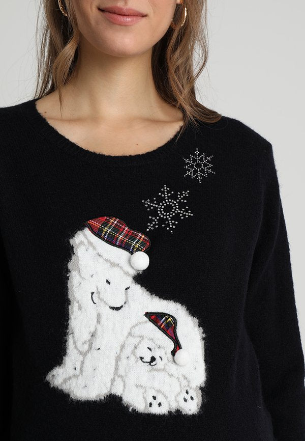 Dorothy Perkins Maternity POLAR BEAR CHRISTMAS JUMPER