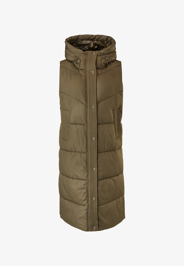 s.Oliver Waistcoat - khaki oliv