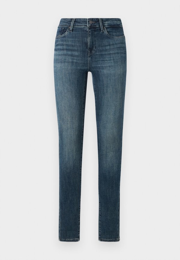 ONLY ONLPOWER MID WAIT PUSH UP - Jeans Skinny Fit - dark blue denim