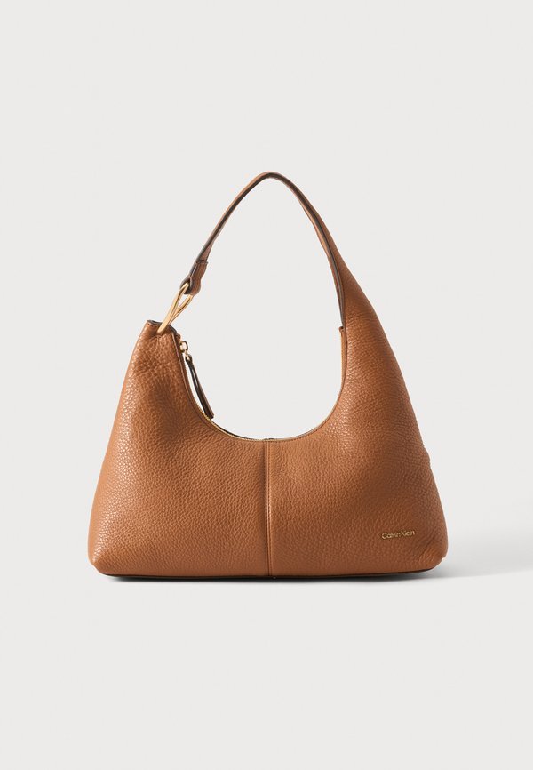 Calvin Klein SLOUCHY SHOULDER - Handbag - brown