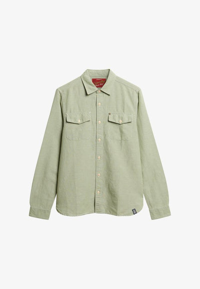Superdry & Co THE MERCHANT STORE-WORK  - Shirt - green chambray