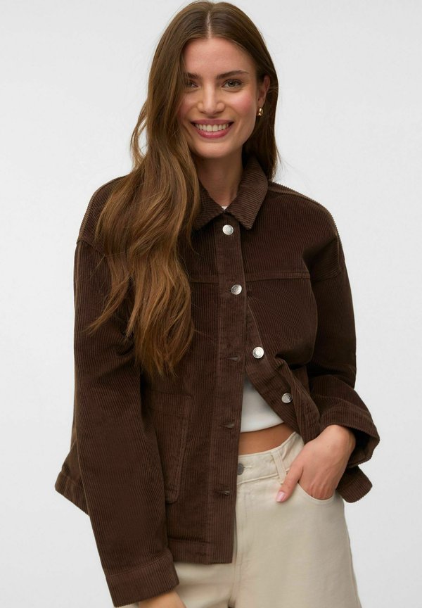 Vero Moda VMJAMIE Corduroy - Summer jacket - chocolate chip