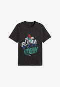Puma FANPACK 90S TEE ITALY - Print T-shirt - puma black-sport green