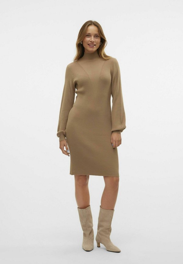 Vero Moda VMRAINA ABOVE KNEE - Jumper dress - sepia tint