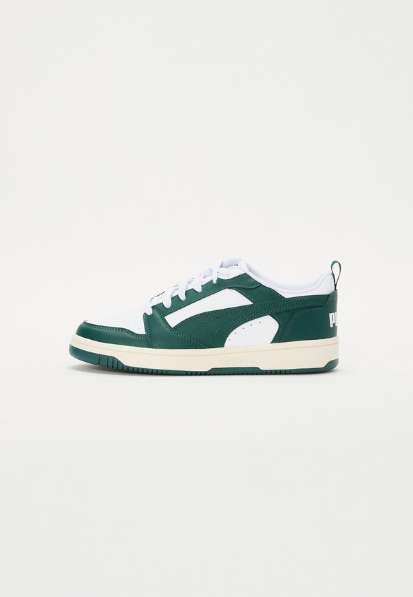 Puma REBOUND V6 LOW UNISEX  - Trainers - dark myrtle/warm white