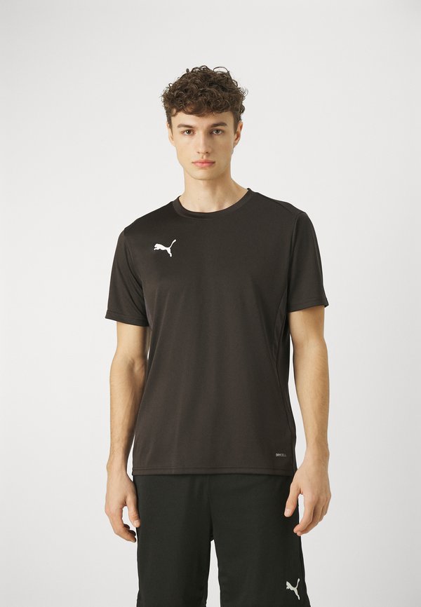 Puma TEAMGOAL - Sports T-shirt - puma black/puma white/flat dark gray