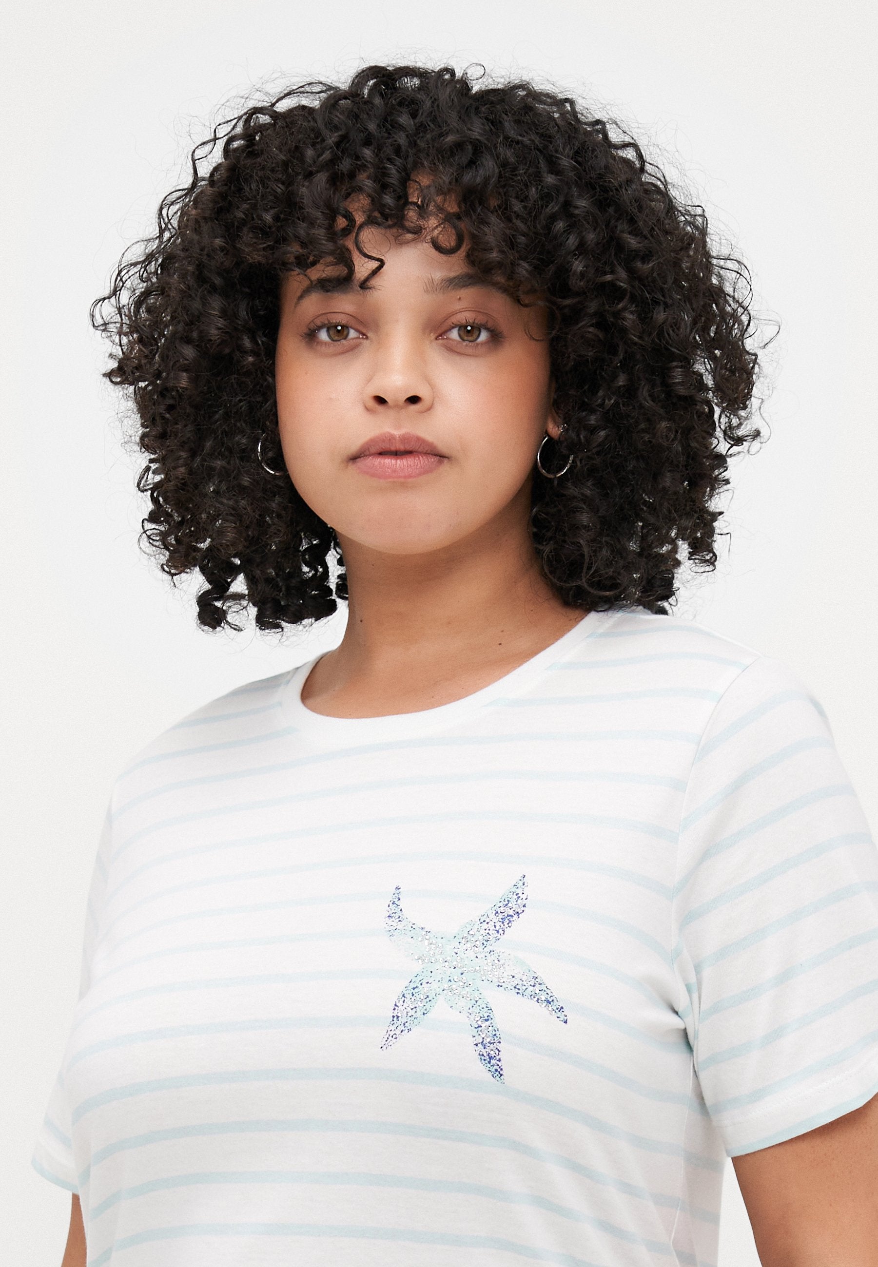 ONLY Carmakoma CARKITA LIFE SS JEANS TEE JRS