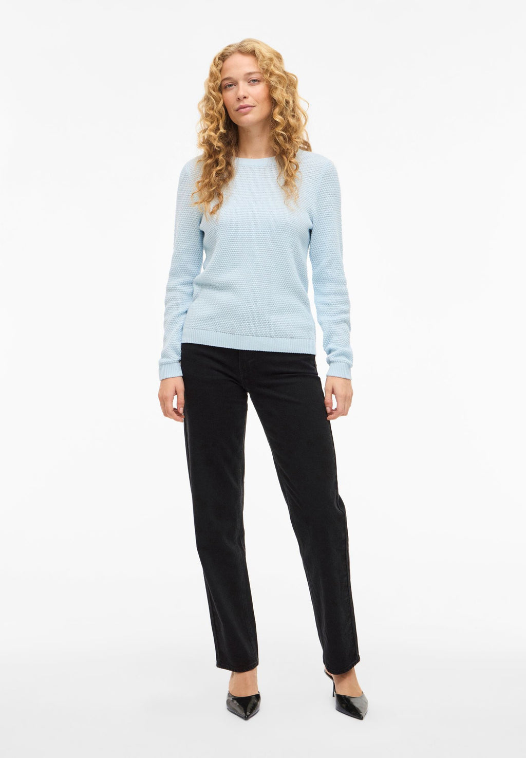 VILA VIDALO O-NECK L/S KNIT TOP- NOOS