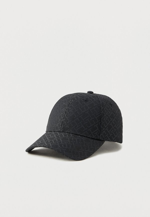 Tommy Hilfiger TH MONOGRAM JACQUARD BASEBALL CAP - Cap - black