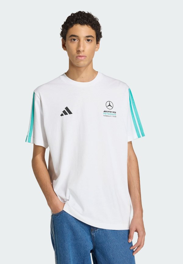 adidas Performance MERCEDES - AMG PETRONAS FORMULA 1 TEAM DNA - Sports T-shirt - white   semi mint rush