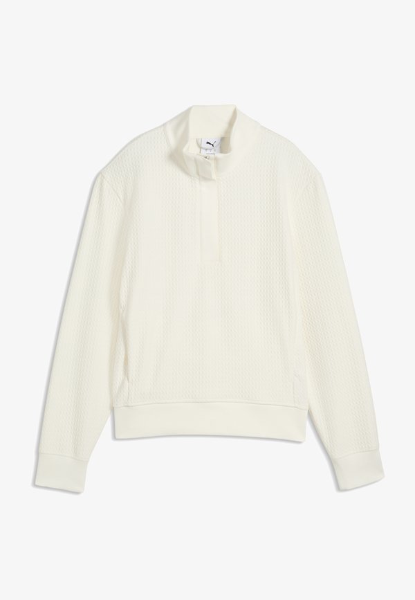 Puma BOULDER HALF-ZIP GOLFJACKE - Jumper - warm white