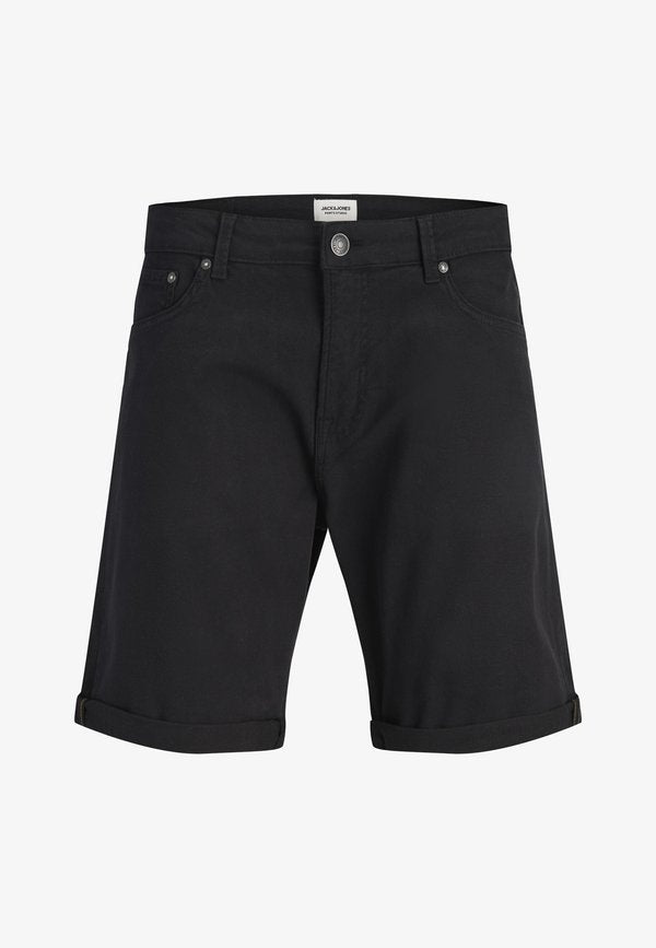 Jack & Jones JPSTRICK ALLEN ICON  - Denim shorts - black